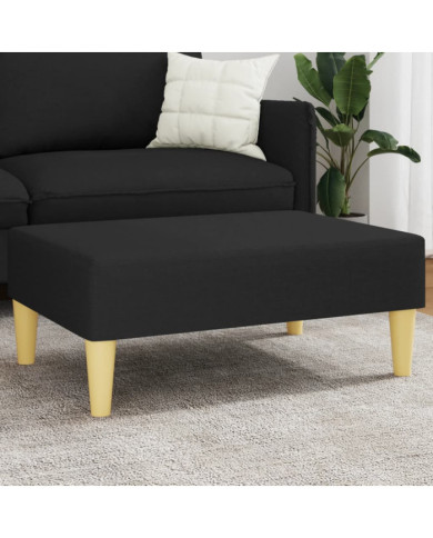 Repose-pied noir 77x55x31 cm tissu | Mobilier & Déco