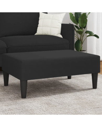 Repose-pied noir 77x55x31 cm velours | Mobilier & Déco