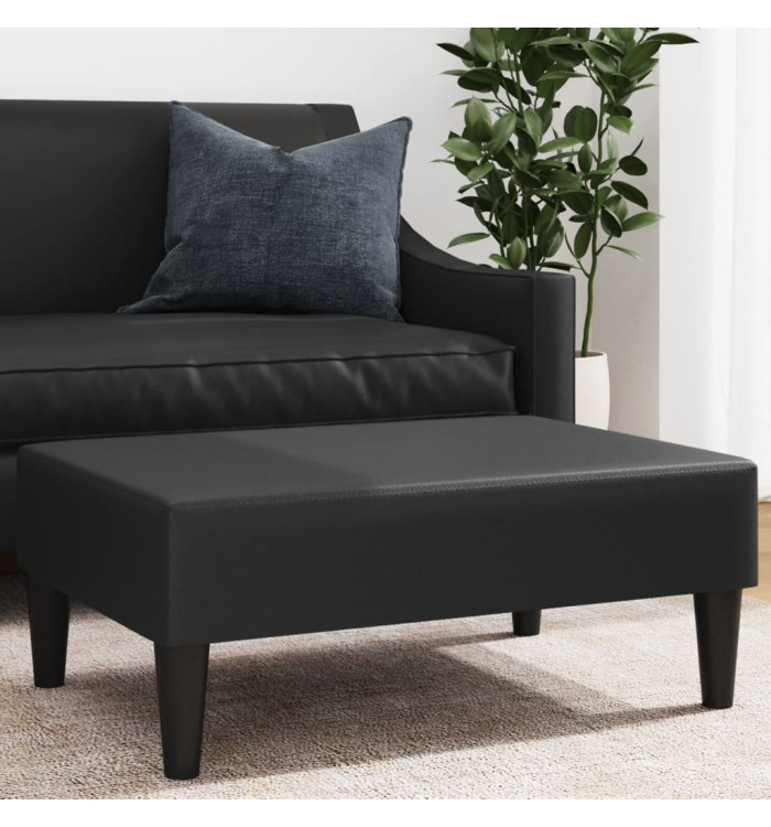 Repose-pied noir 77x55x31 cm similicuir | Mobilier & Déco
