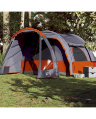 Tente familiale 6 personnes orange imperméable | Mobilier & Déco