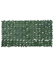 Écran de balcon avec feuilles vert foncé 200x100 cm | Mobilier & Déco