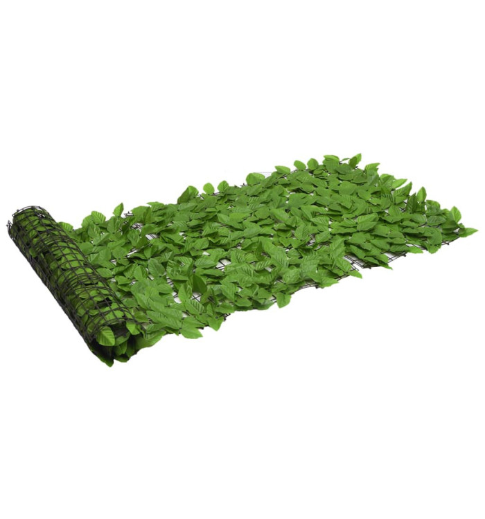 Écran de balcon avec feuilles vert 200x75 cm | Mobilier & Déco