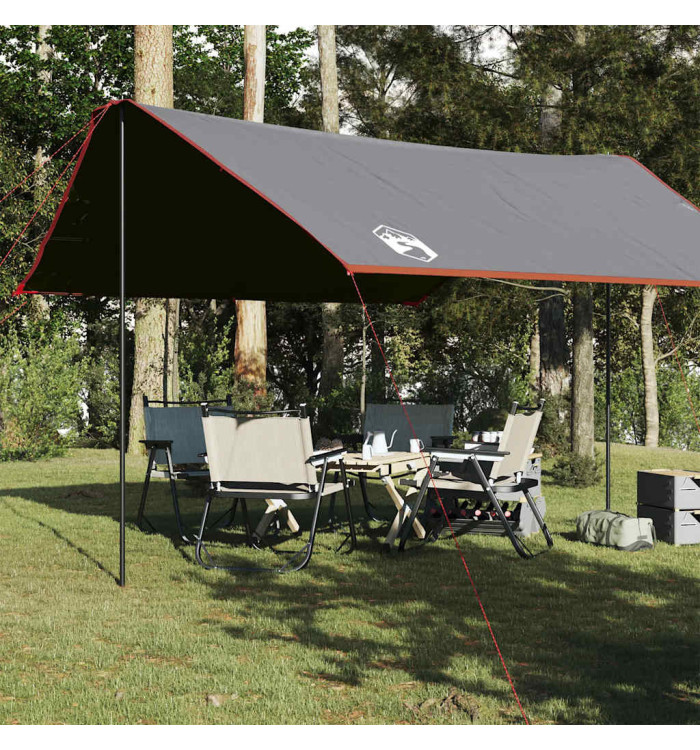 Bâche de camping orange 430x380x210 cm imperméable | Mobilier & Déco