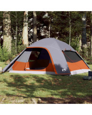 Tente familiale à dôme 6 personnes gris imperméable | Mobilier & Déco