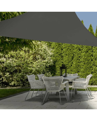 ProGarden Toile d'ombrage 3,6x3,6x3,6 m gris triangulaire | Mobilier & Déco