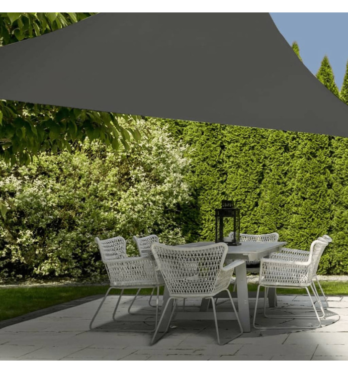 ProGarden Toile d'ombrage 3,6x3,6x3,6 m gris triangulaire | Mobilier & Déco