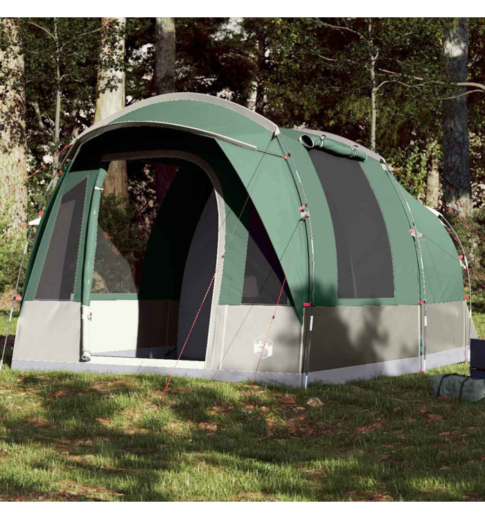 Tente de camping tunnel 3 personnes vert imperméable | Mobilier & Déco