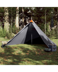 Tente familiale tipi 7 personnes gris et orange imperméable | Mobilier & Déco