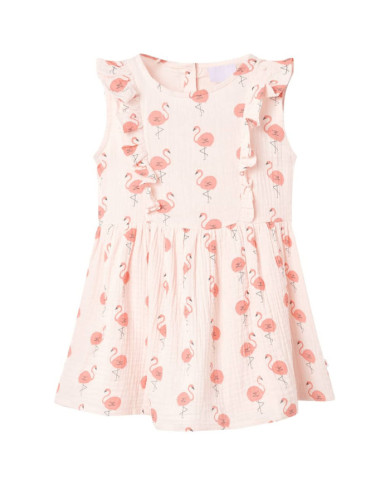 Robe pour enfants à volants rose pâle 92 | Mobilier & Déco