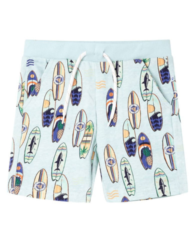 Short pour enfants à cordon de serrage mélange bleu pâle 128 | Mobilier & Déco