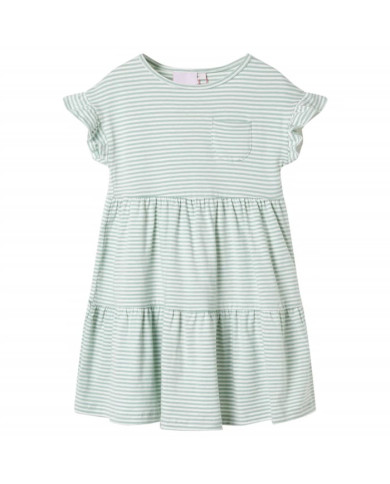 Robe pour enfants à manches à volants menthe 92 | Mobilier & Déco