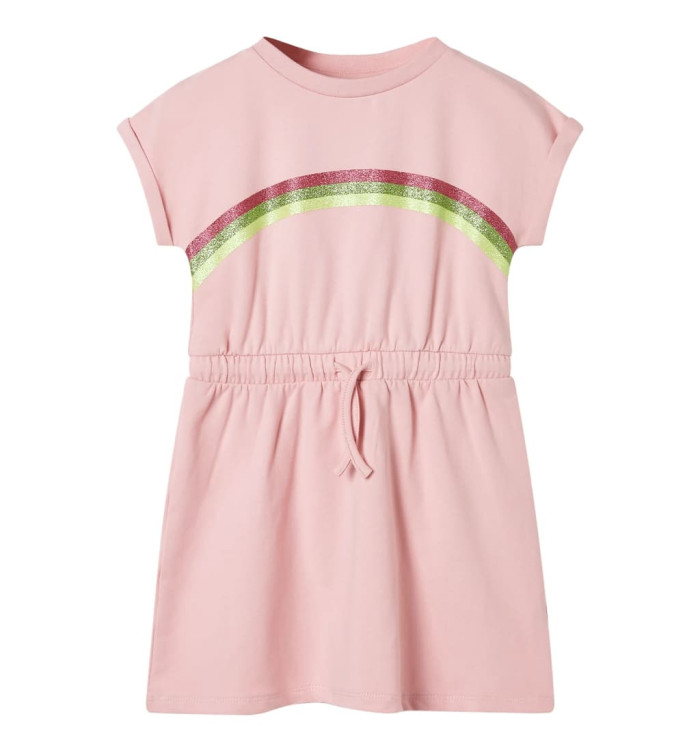 Robe pour enfants avec cordon de serrage rose clair 92 | Mobilier & Déco