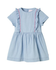 Robe pour enfants à volants bleu doux 92 | Mobilier & Déco