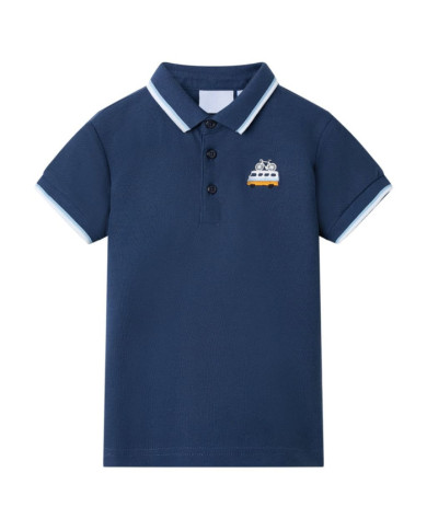 Polo pour enfants bleu foncé 104 | Mobilier & Déco