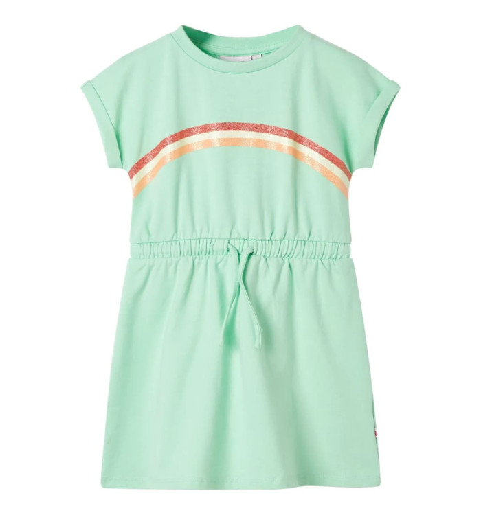 Robe pour enfants avec cordon de serrage vert vif 116 | Mobilier & Déco