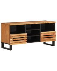 Meuble TV 100x34x46 cm bois d'acacia massif | Mobilier & Déco