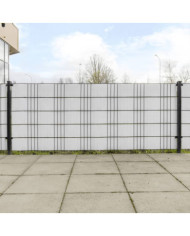 Paravents de balcon 5 pcs blanc 255x19 cm résine tressée | Mobilier & Déco