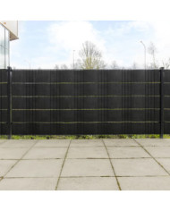 Paravents de balcon 10 pcs noir 255x19 cm résine tressée | Mobilier & Déco