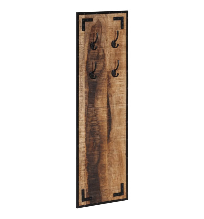 Porte-manteau 35x8x110 cm bois de manguier massif brut | Mobilier & Déco