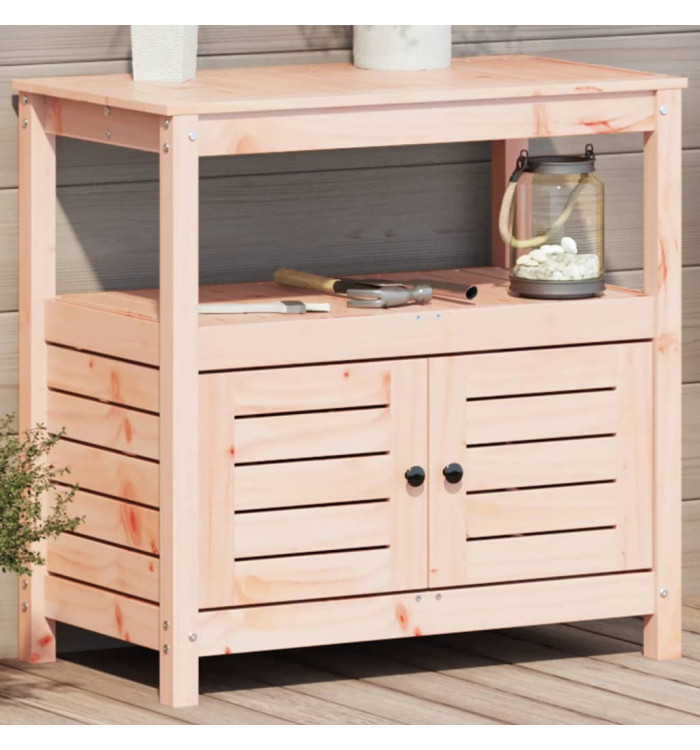 Table de rempotage avec étagères bois massif de douglas | Mobilier & Déco