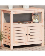 Table de rempotage avec étagères bois massif de douglas | Mobilier & Déco