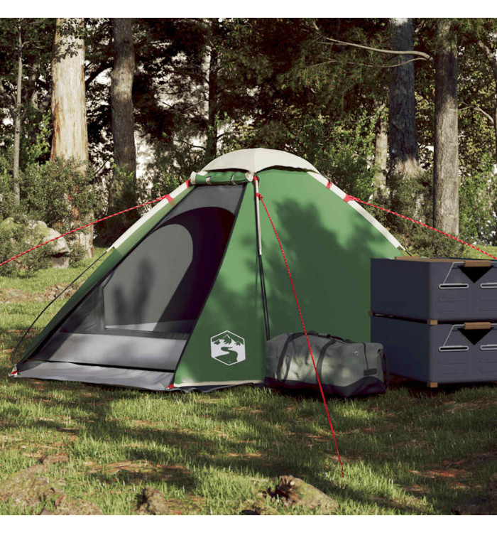 Tente de camping à dôme 2 personne vert imperméable | Mobilier & Déco