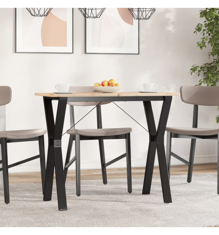 Pieds de table à manger cadre en Y 80x40x73 cm acier | Mobilier & Déco