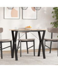 Pieds de table à manger cadre en Y 80x40x73 cm acier | Mobilier & Déco