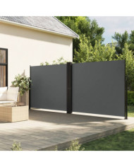 Auvent latéral rétractable anthracite 160x600 cm | Mobilier & Déco