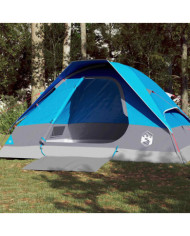 Tente de camping à dôme 4 personnes bleu imperméable | Mobilier & Déco
