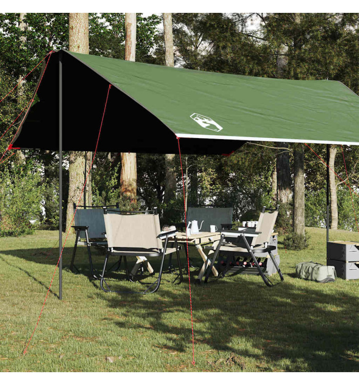 Bâche de camping vert 460x305x210 cm imperméable | Mobilier & Déco