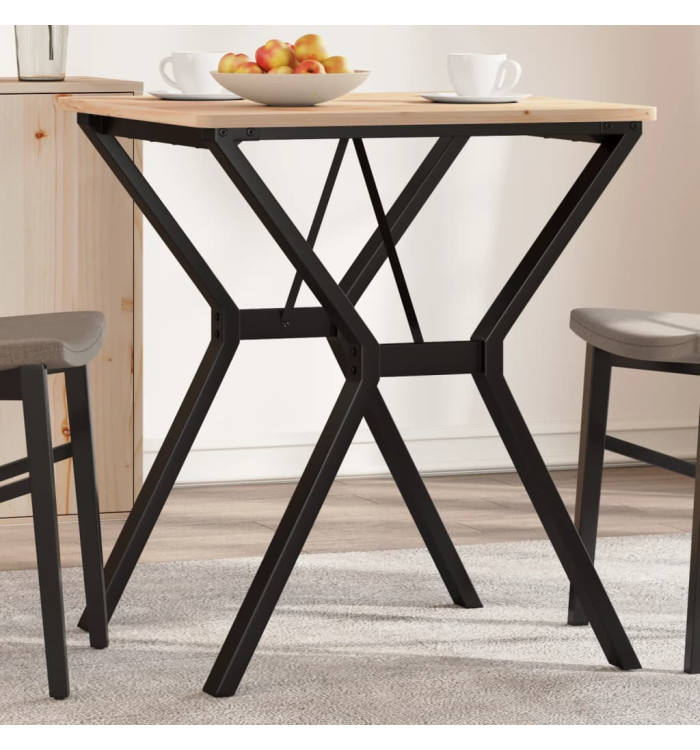 Pieds de table à manger cadre en Y 60x60x73 cm acier | Mobilier & Déco