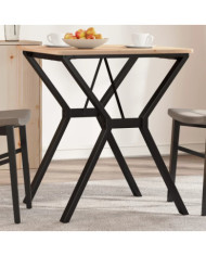 Pieds de table à manger cadre en Y 60x60x73 cm acier | Mobilier & Déco