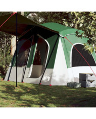 Tente de camping de cabine 5 personnes vert imperméable | Mobilier & Déco