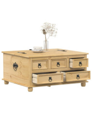 Boîte de rangement Corona 90x78x45 cm bois de pin massif | Mobilier & Déco