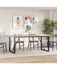 Pieds de table à manger cadre en O 160x80x73 cm acier | Mobilier & Déco