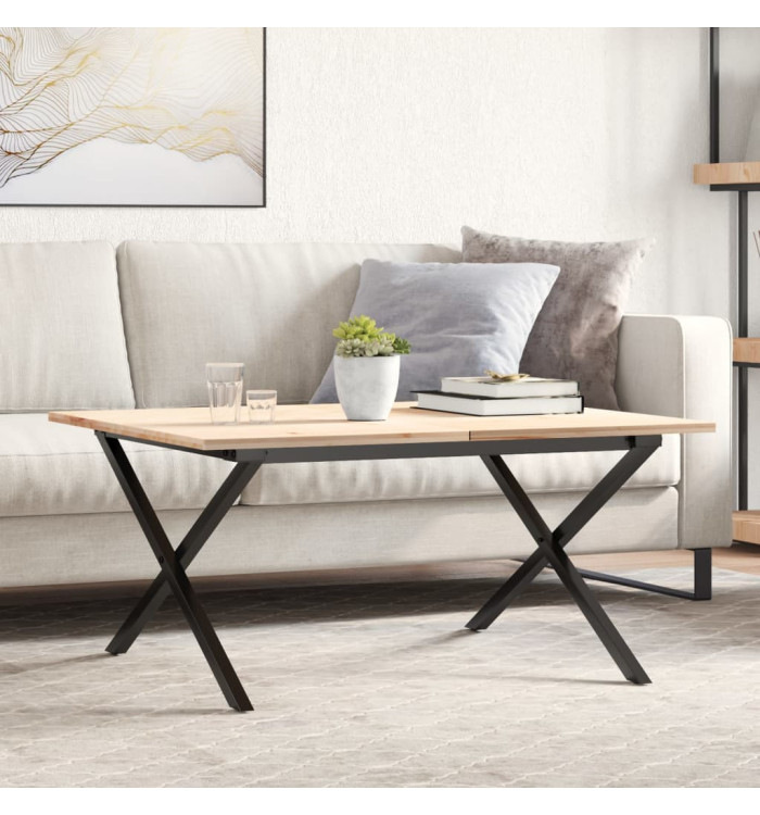 Pieds de table basse cadre en X 70x60x43 cm acier | Mobilier & Déco