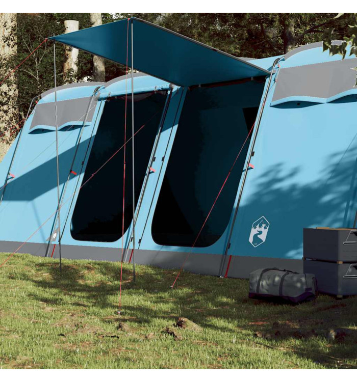 Tente familiale tunnel 10 personnes bleu imperméable | Mobilier & Déco