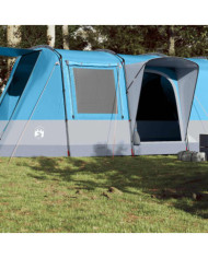 Tente de camping tunnel 4 personnes bleu imperméable | Mobilier & Déco