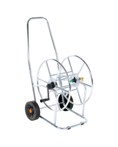 Chariot d'enrouleur pour tuyau de 80 m 3/4" acier | Mobilier & Déco