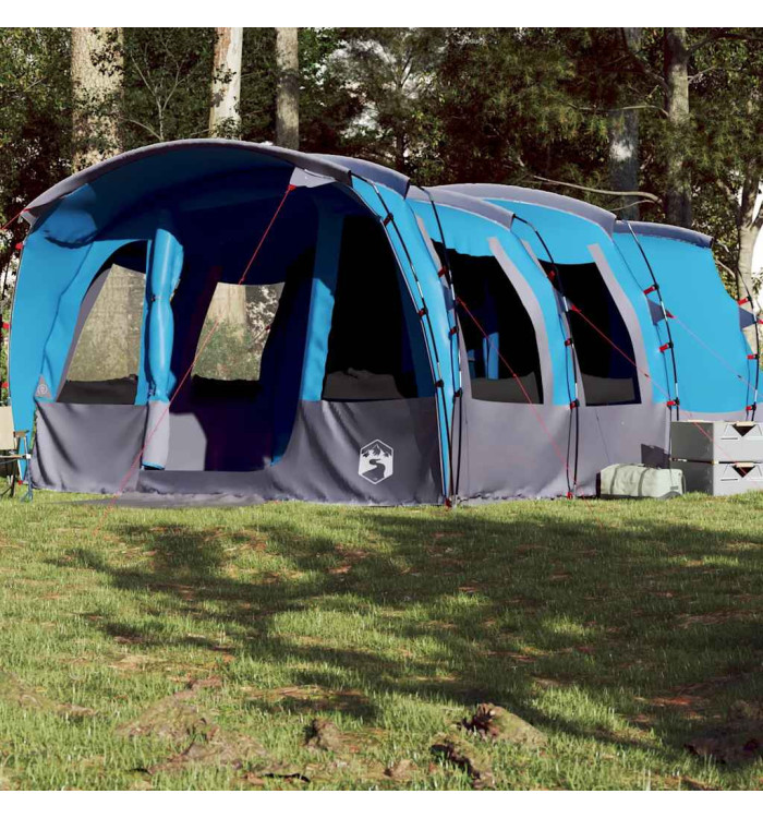 Tente familiale tunnel 8 personnes bleu imperméable | Mobilier & Déco