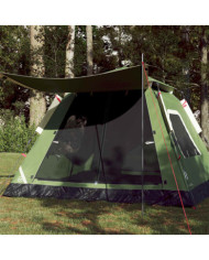 Tente de camping à dôme 5 personnes vert libération rapide | Mobilier & Déco