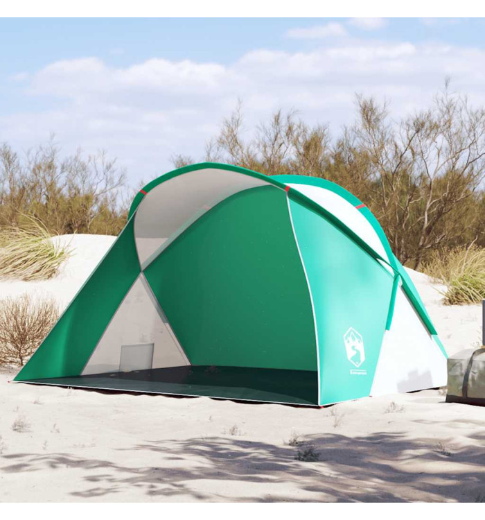 Tente de plage 2 personnes vert d'eau escamotable imperméable | Mobilier & Déco