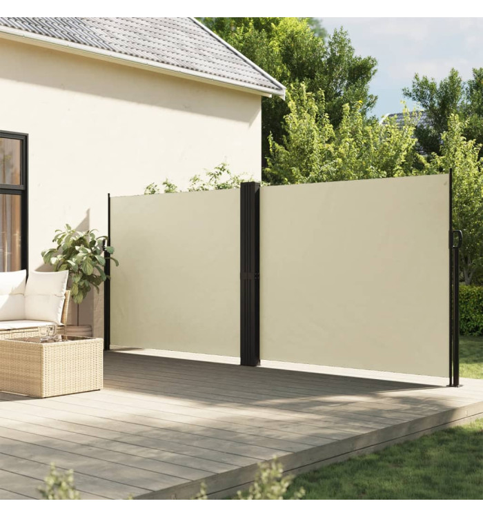 Auvent latéral rétractable crème 160x1200 cm | Mobilier & Déco