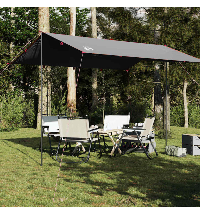 Bâche de camping gris et orange 360x294 cm imperméable | Mobilier & Déco