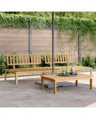 Canapés centraux palette de jardin 2 pcs bois massif d'acacia | Mobilier & Déco