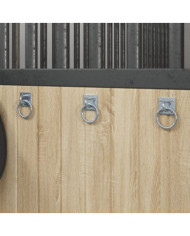 Anneaux d'attelage avec plaques 3 pcs argenté acier | Mobilier & Déco