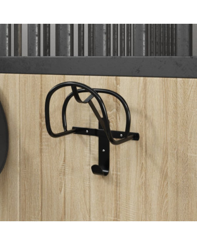 Porte-bride mural noir fer | Mobilier & Déco