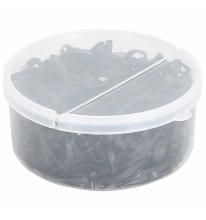 Bandes tressées pour chevaux 500 pcs silicone noir | Mobilier & Déco