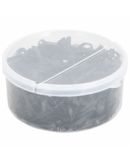 Bandes tressées pour chevaux 500 pcs silicone noir | Mobilier & Déco